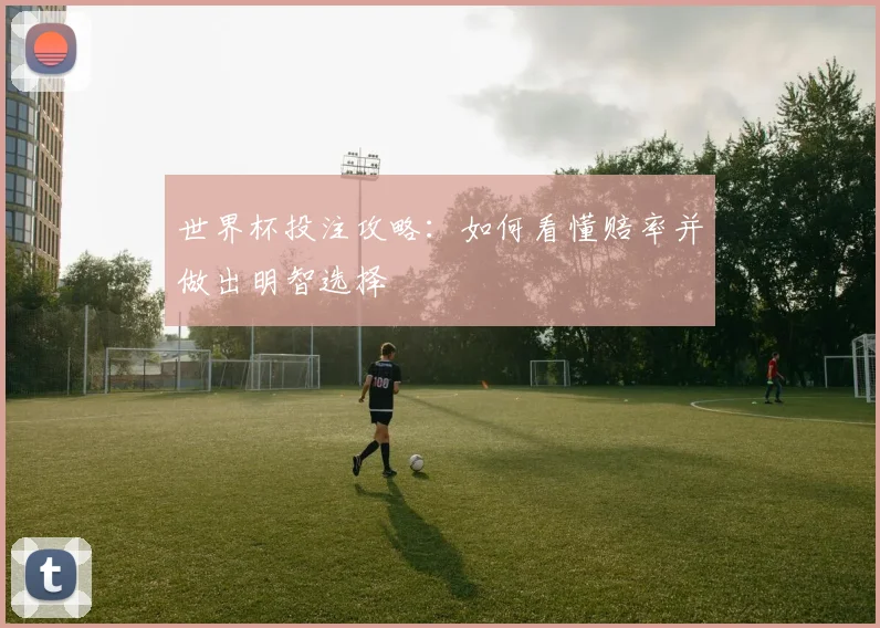 世界杯投注攻略：如何看懂赔率并做出明智选择